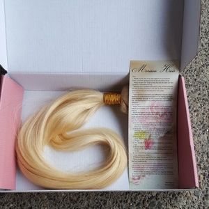 Blonde 22" Human Hair weft extensions